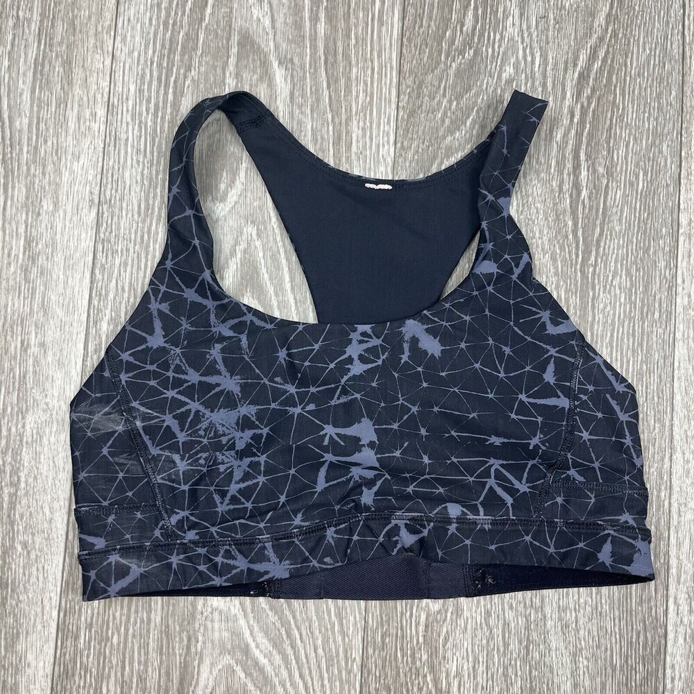 Lululemon Water: Top Speed‎ Bra Star Crushed Coal Black / Black Size 0​​​
